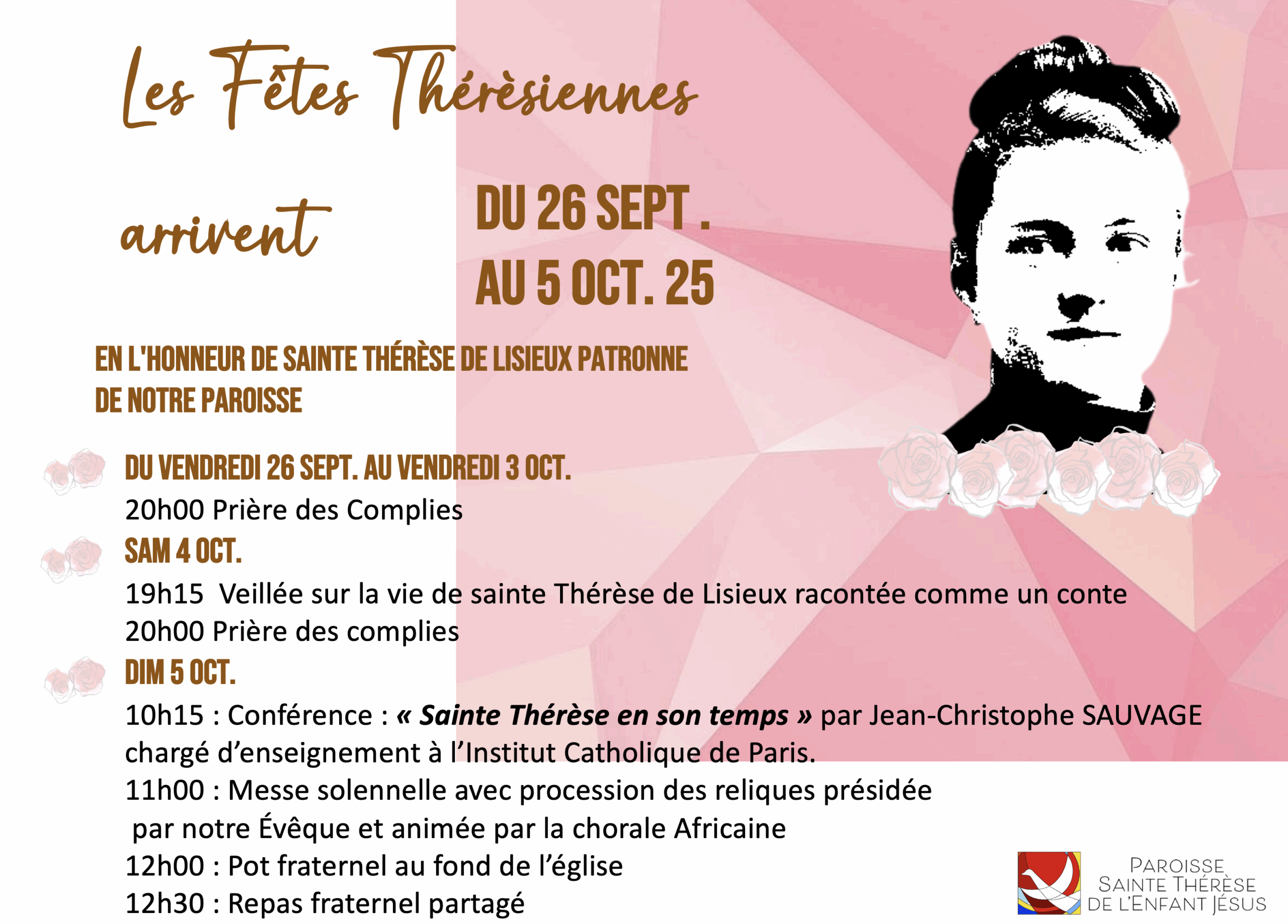 Affiche fetes thérésiennes 2025